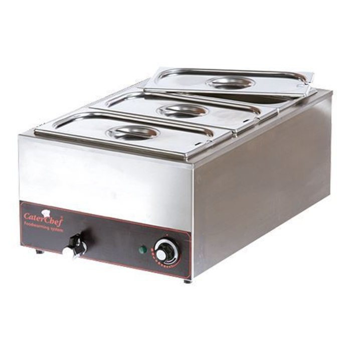 Caterchef bain marie 3x1/3-150GN compleet