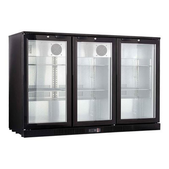 TopCold barkoeler 3 deurs 320ltr 230V 280Watt 1350x520x900 BxDxH