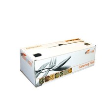 Caterfolie zelfklevend 30cm x 300 mtr. 7,5u helder in box à 1