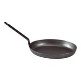 Vispan plaatstaal 36x26cm ovaal