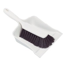 Stoffer en blik kunststof