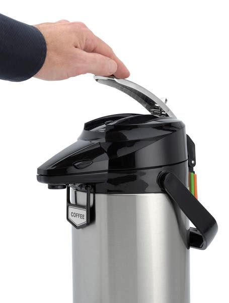Animo Airpot pompthermoskan 2,1 ltr.m/ rvs binnenfles - – Delft