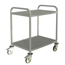 Serveerwagen 80x60cm-2 vierkante buis 87x62x95,3cm buitenmaats