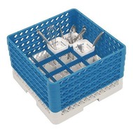 Caterracks bestekkorf m/5 opzetranden 50x50x30cm Caterracks bestekkorf m/5 opzetranden 50x50x30cm