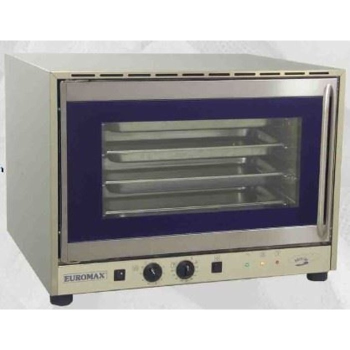 Euromax heteluchtoven m/grill 3,4Kw 230V BN 2 ventilatoren // m/linksdraaiende deur