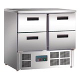 Polar koelwerkbank m/4 laden 900x700x880(h)mm 240Ltr 2.4Kw