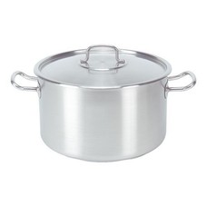 Pujadas kookpan middelhoog m/deksel rvs Ø18cm 3ltr