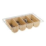 Bestekmand polyrattan m/chromen frame 1/1GN 10(H)x53x32,5cm