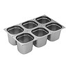 CaterChef (niet ster) Bak gastronorm GN1/6  150 mm – 2,300 l – roestvrijstaal 18/08
