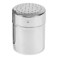 Peper / zoutstrooier  H.08cm – 6,0 cm – roestvrijstaal