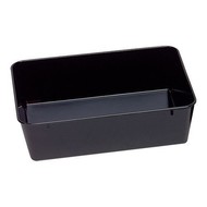 Vleesbak  08,0(H)x30x19cm – melamine (MF) – zwart