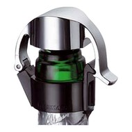 Champagneflesafsluiter kunststof zwart/verchroomd Champagneflesafsluiter kunststof zwart/verchroomd