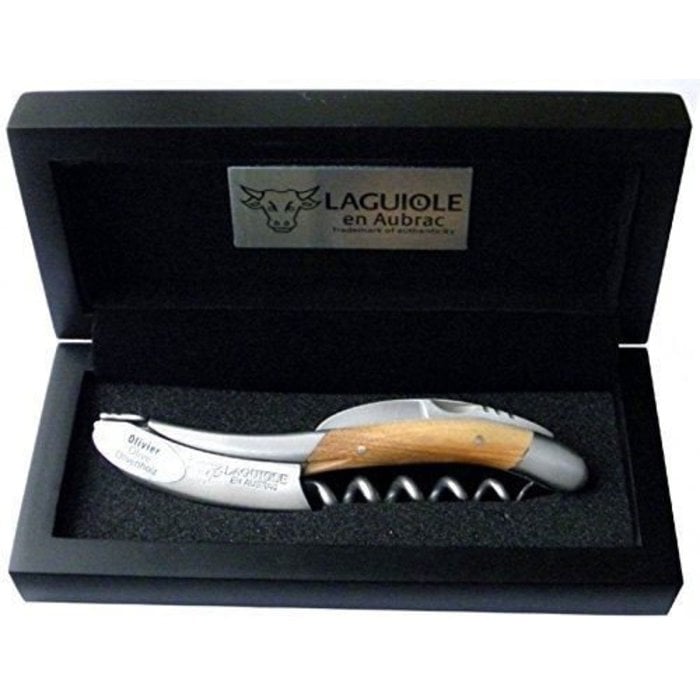 Laguiole en Aubrac kelnersmes olive/Olivier
