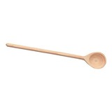 Lepel hout vlak rond L25cm