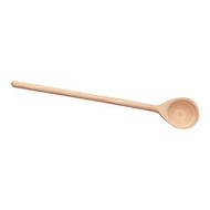 Lepel hout vlak rond L32cm