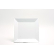 Melamine bord vierkant 26x26cm wit  doos à 6