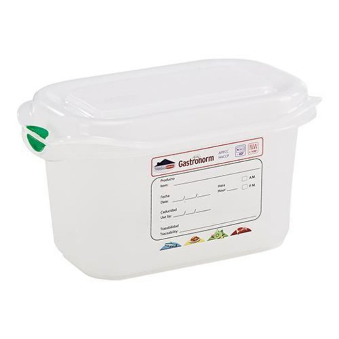 Denox Voedseldoos GN1/9  100 mm – 1,000 l – polypropyleen (PP)