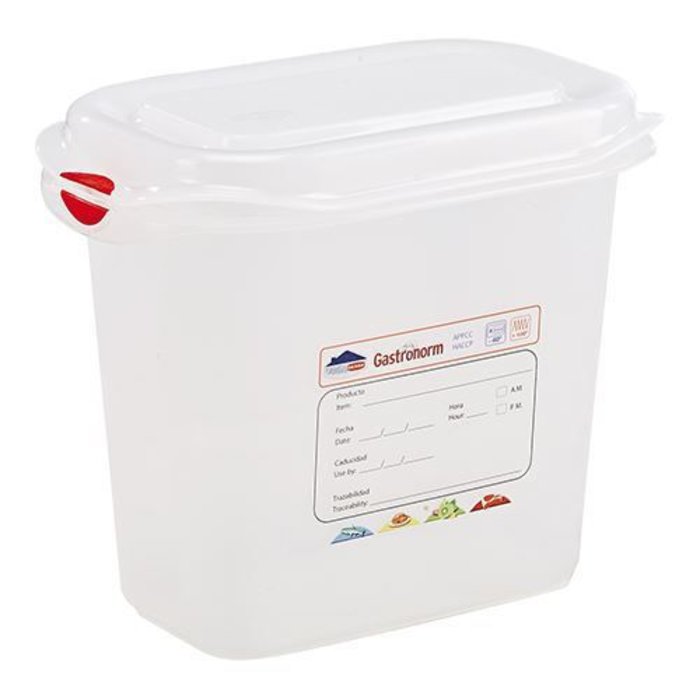Denox Voedseldoos GN1/9  150 mm – 1,500 l – polypropyleen (PP)