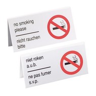 Bordje "verboden te roken"