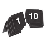 Tafelnummer set (01~10) – polystyreen (PS) – zwart