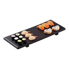 Sushi-serveerplateau – polyethyleen (HDPE) – zwart