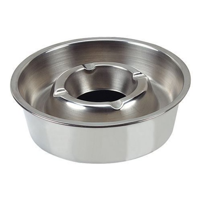 EMGA Terras asbak  Ø14cm – 14,0 cm – roestvrijstaal