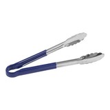 Serveertang  L.25,0cm – roestvrijstaal – blauw