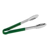 Serveertang  L.30,0cm – roestvrijstaal – groen
