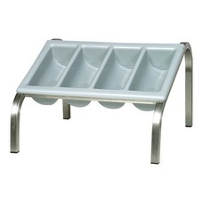 Buffet bestekbakhouder rvs 1/1GN 1 etage 28(h)x54x33cm //