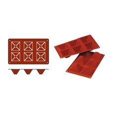 Bakvorm Pyramid – 0,090 l – siliconenrubber (VMQ)