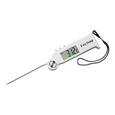 Thermometer digitaal m/inklapbare rvs voeler -50/+300Gr