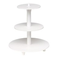 Taartstandaard etages-3x – 34,0 cm – polystyreen (PS)