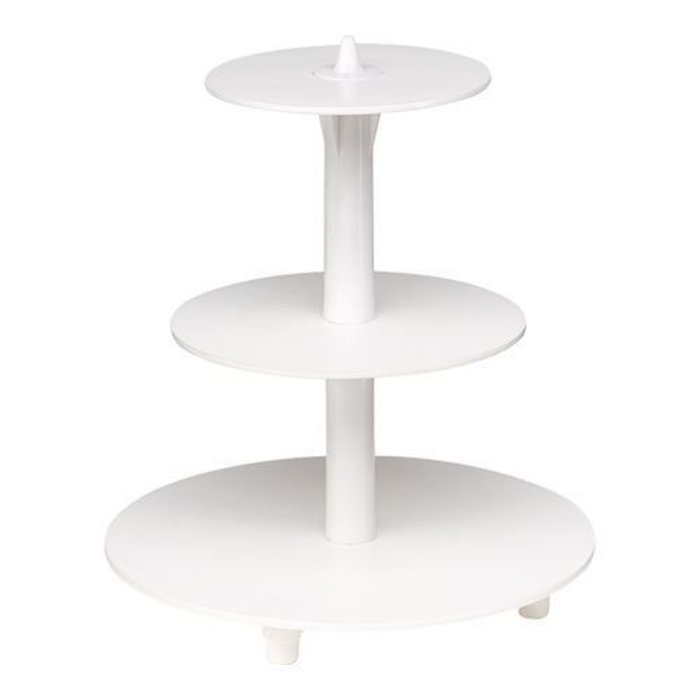 EMGA Taartstandaard etages-3x – 34,0 cm – polystyreen (PS)