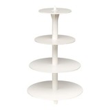 Taartstandaard etages-4x – 34,0 cm – polystyreen (PS)