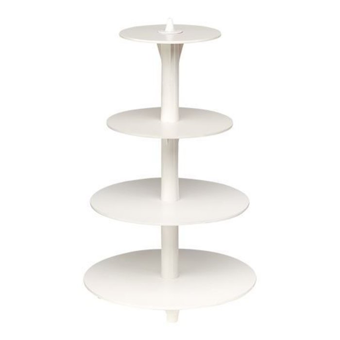 EMGA Taartstandaard etages-4x – 34,0 cm – polystyreen (PS)