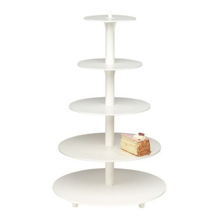 EMGA Taartstandaard etages-5x – 44,0 cm – polystyreen (PS)