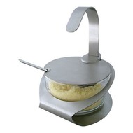 Kaasbakje rvs/glas H 14,5cm Ø12cm Kaasbakje rvs/glas H 14,5cm Ø12cm