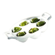 Revol slakkenschaaltje 6-vaks m/grepen porselein wit Ø127mm Revol slakkenschaaltje 6-vaks m/grepen porselein wit Ø127mm