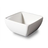 Melamine sausbakje 6x6cm wit  pak à 6 stuks