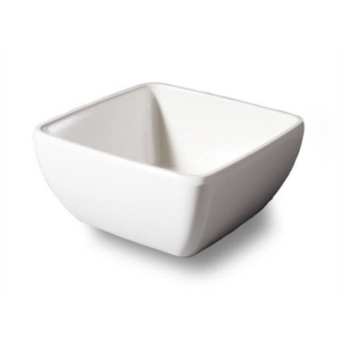 Melamine sausbakje 6x6cm wit  per stuk