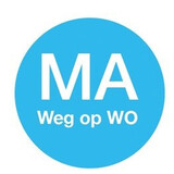 Afwasbare sticker 'ma weg op wo' 19 mm 500/rol – per 12 stuks
