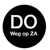 Afwasbare sticker 'do weg op za' 19 mm 500/rol – per 12 stuks