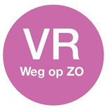 Afwasbare sticker 'vr weg op zo' 19 mm 500/rol – per 12 stuks