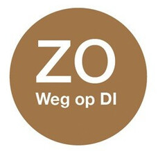 Afwasbare sticker 'zo weg op di' 19 mm 500/rol – per 12 stuks
