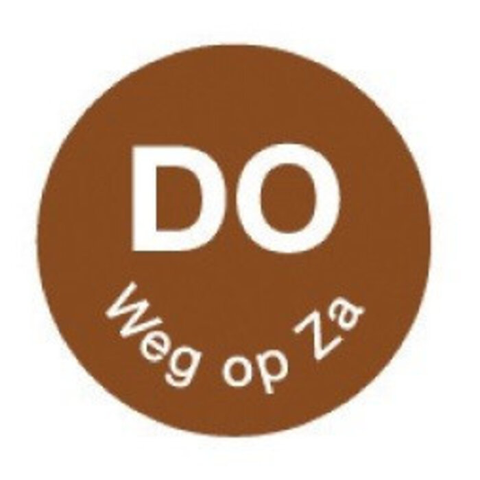 Daymark foodsticker Ø19mm Do weg op Za rol à 1000