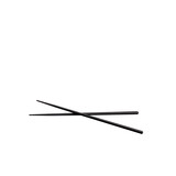 Melamine chopsticks zwart 24cm set à 2 per doos 10 sets