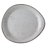 Rustic wit pebble bord Ø31cm doos à 6