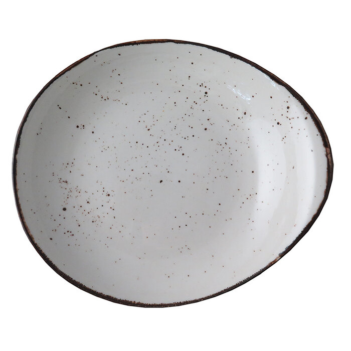 Continental Rustic wit pebble bord diep Ø27,5cm doos à 6