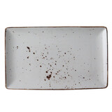 Rustic wit schaal rechthoekig 28,5x16,5cm doos à 6
