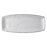 Rustic wit schaal curve 36x19,5cm doos à 6